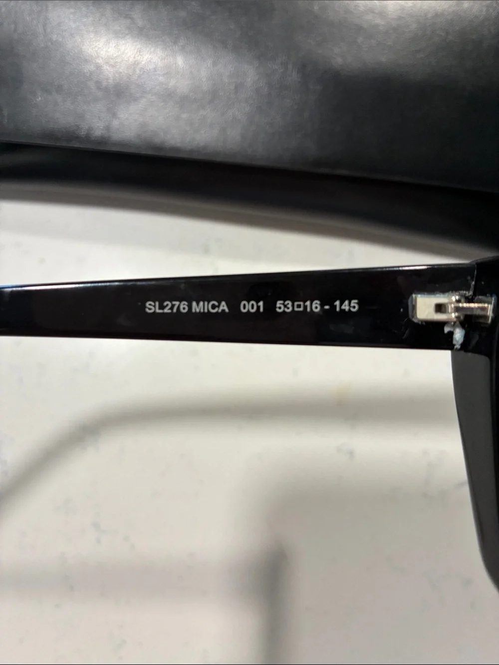 Yves Saint Laurent Black Cat-Eye Square Sunglasses